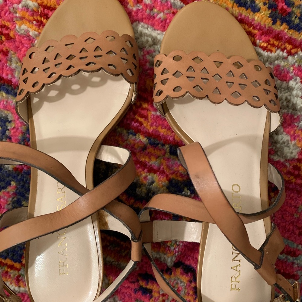 Franco Sarto 6M Sandal Heel Shoes Brown/Tan